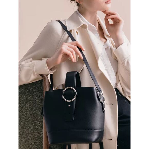 Parisa Wang Addicted Leather Small Backpack Purse Cognac Brown - Picture 5 of 6